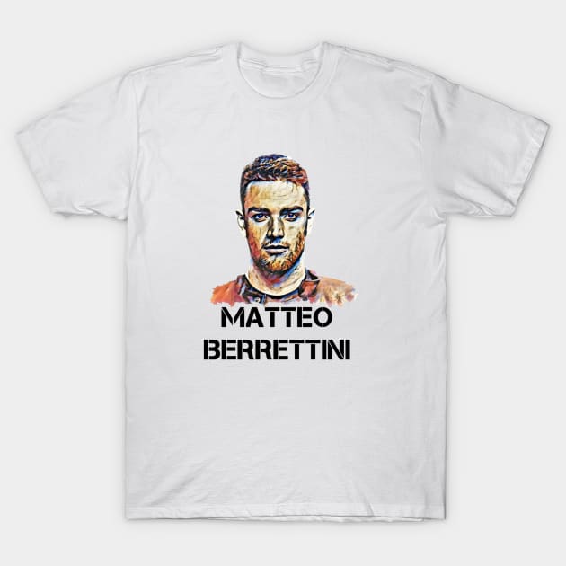 Matteo Berrettini T-Shirt by BorodinaAlen